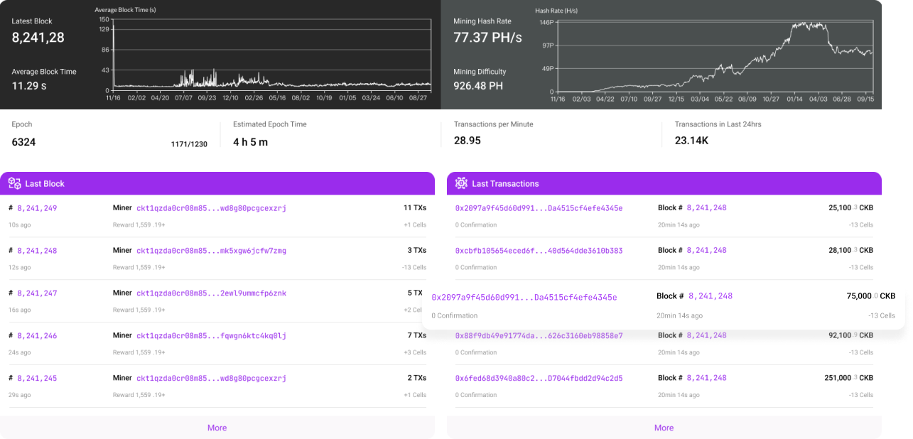 CKB Explorer Data Overview